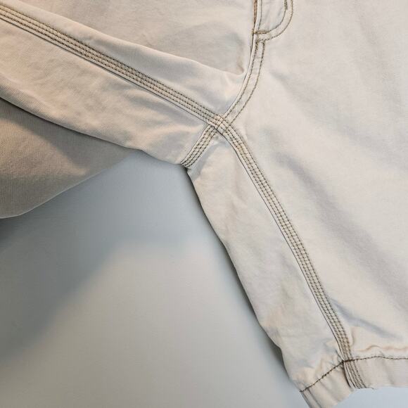 Carhartt Men's Cargo Pockets Beige Relaxed Fit Cotton Shorts 38 Waist 10" Inseam - Picture 4 of 10